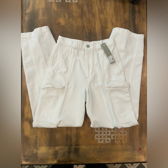 Hudson Jeans Pants - ❗️NWT Hudson High Rise Wide Leg Cargo Pants White Size 26